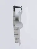 Mikhail Pirgelis, Air saddle #2, 2009, Aluminium, Titanium, Lack und Gummi