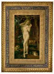 Theodor Baierl, Eva im Paradies, Um 1922, Öl auf Holz