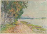 Bertha Schrader, Am Mordgrund“ (Dresden), 1910, Öl auf Leinwand