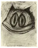 Joyce Pensato, Felix, 2009, Kohle auf Papier