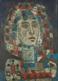 Agustín Úbeda, Tete de Femme, Oil on canvas