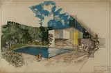 Richard Neutra, Architectural rendering of the Hammerman Residence