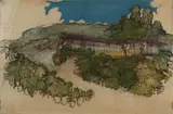 Richard Neutra, Architectural rendering of the Hammerman Residence