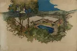 Richard Neutra, Architectural rendering of the Hammerman Residence