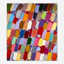 Untitled by Kazuko Inoue, 1984, acrylic on canvas, sold May 2020
