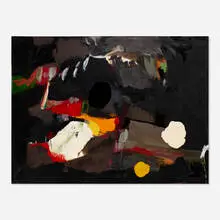 Robert S. Neuman, Black Painting No. 3, 1955, oil on linen