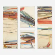 Robert S. Neuman, Tibidabo (four parts), 1960, oil on canvas