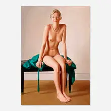 Ron Schwerin, Seated Nude on a Piano Bench, 1997, oil on canvas