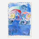 Pierre Alechinsky, Spider, 1973, watercolor on handmade paper