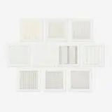 Paintings and Drawings: Stedelijk Museum Portfolio by Agnes Martin, 1990-1991, lithograph on vellum transparency paper, sold May 2020