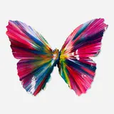 Butterfly Spin Painting by Damien Hirst, 2009, acrylic on paper, sold May 2020