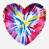 Heart Spin Painting by Damien Hirst, 2009, acrylic on paper, sold May 2020