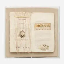 Lenore Tawney, Heart, 1968, mixed media collage