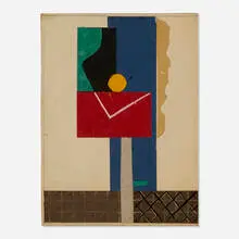 Josef Zenk, Untitled, mixed media and collage on paper