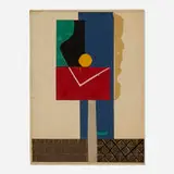 Josef Zenk, Untitled, mixed media and collage on paper