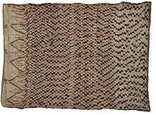 rug by Moroccan, c. 1940, hand-dyed and knotted wool, sold Mar 2006