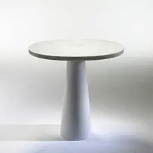 Eros side table by Angelo Mangiarotti, 1971, cut and turned carrara marble, sold Mar 2006