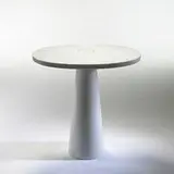 Eros side table by Angelo Mangiarotti, 1971, cut and turned carrara marble, sold Mar 2006
