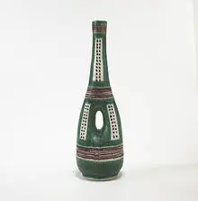 vase by Guido Gambone, c. 1960, glazed stoneware, sold Mar 2006