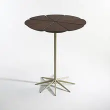 Petal table by Richard Schultz, c. 1960, redwood, enameled metal, sold Mar 2006