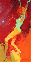 LeRoy Neiman, Bunny Dip, 1965, oil on paperboard