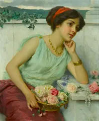 Federico Andreotti, Far-away thoughts, oil on canvas