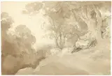 Ernst Fries, Waldweg am Berghang