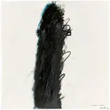 Arnulf Rainer, Schwarzes Kreuz, 1966, Ölkreide über Tinte auf transparenter Folie