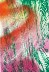 Katharina Grosse, Ohne Titel, 2007, Monotypie auf Velin