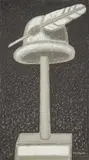 Bruno Goller, Hut mit Feder, 1978, Öl auf Leinwand