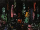 Xanti Schawinsky, Untitled, 1956, Acrylic on masonite