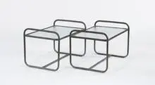 Rectangular low side tables (2) by Walter Lamb, c. 1950, Brown Jordan, sold Dec 2008