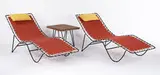Eva Lisa Saarien Swanson, (Pipsan), Chaise lounges with side table (3), c. 1950