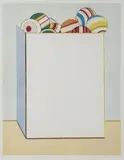 Wayne Thiebaud, Boxed Balls (from Recent Etchings II), 1979, Aquatint and drypoint