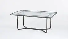 Rectangular coffee table by Walter Lamb, c. 1950, Brown Jordan, sold Dec 2008