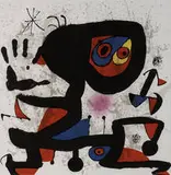 Le Lezard Aux Plumes D'Or by Joan Miró, 1971, Original lithograph, sold Dec 2008