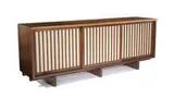 3-door cabinet by George Nakashima, c. 1955; this example executed 2003 at the Studio by Mira Nakashima, sold Dec 2008