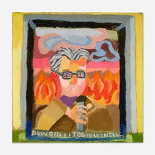 Clintel Steed, Newscaster, 2003, oil on canvas