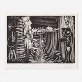 Pablo Picasso, Dans l'Atelier, 1966, etching and aquatint