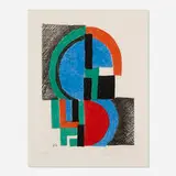 Sonia Delaunay, Untitled, 1966, etching and aquatint in colors