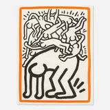 Keith Haring, Untitled (Fight AIDS Worldwide), lithograph in colors