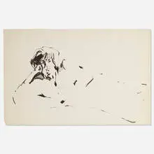Wayne Thiebaud, Untitled, 1960, ink on paper