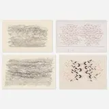 Sewell Sillman, collection of four drawings, ink on paper