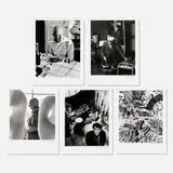 Robert Doisneau, Five artist portraits, gelatin silver print