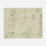 Saul Steinberg, Archer (double sided)