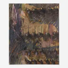 Untitled by Richard Estes, 1978, watercolor and pencil on paper, sold Mar 2020