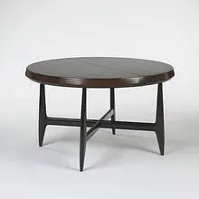 Sergio Rodrigues, Stella dining table, 1956, jacaranda, lacquered wood