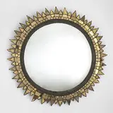 Soleil a Pointes convex mirror by Line Vautrin, c. 1955, talosel, resin, mirrored glass, sold Mar 2006