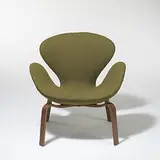 Arne Jacobsen, Swan chair, model #4325, 1957, teak, upholstery