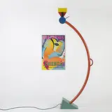 Treetops floor lamp and poster by Ettore Sottsass, 1981, enameled metal, paper, sold Mar 2006